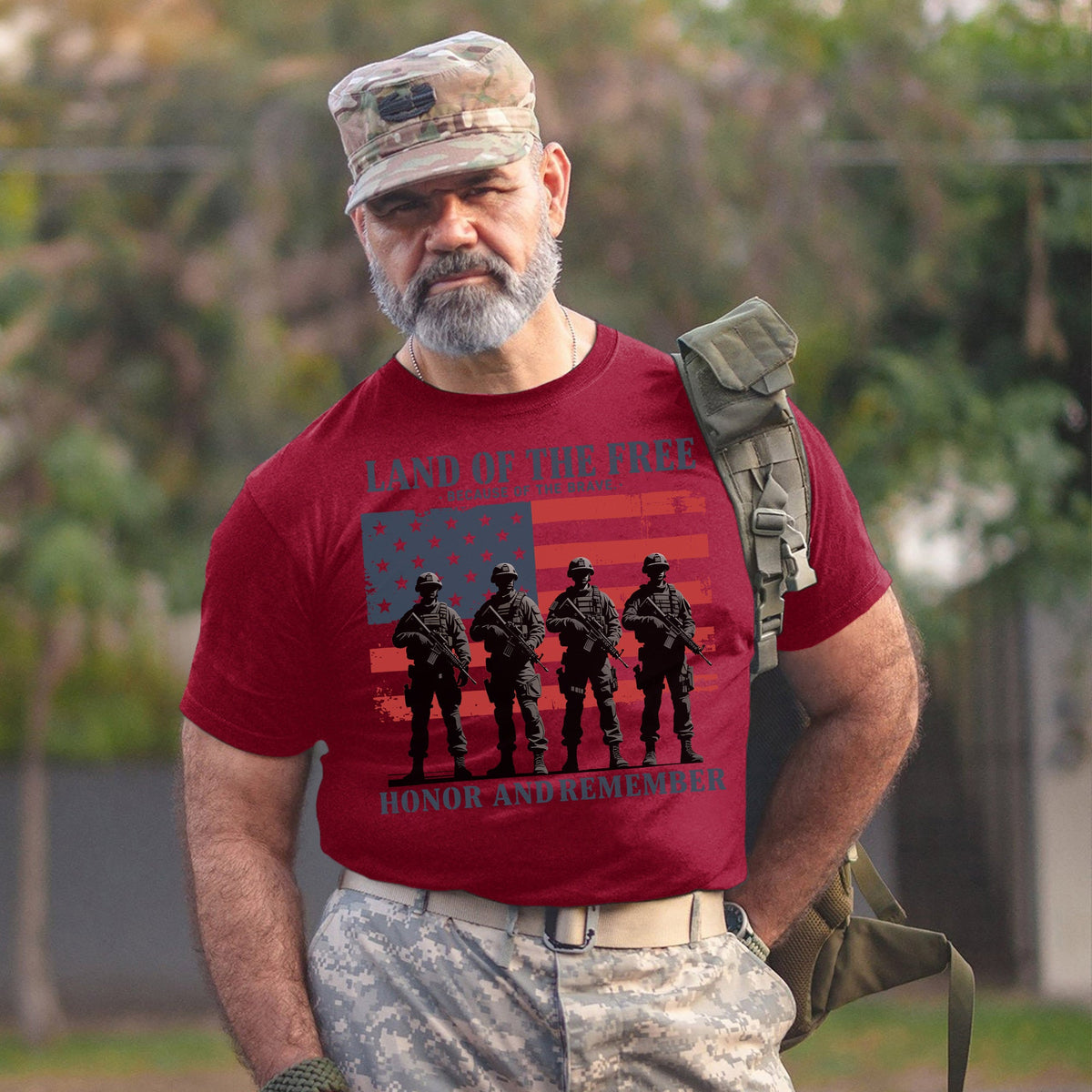 Land of the Free Because of Brave T-Shirt product image 8