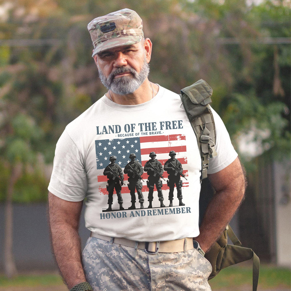 Land of the Free Because of Brave T-Shirt product image 6