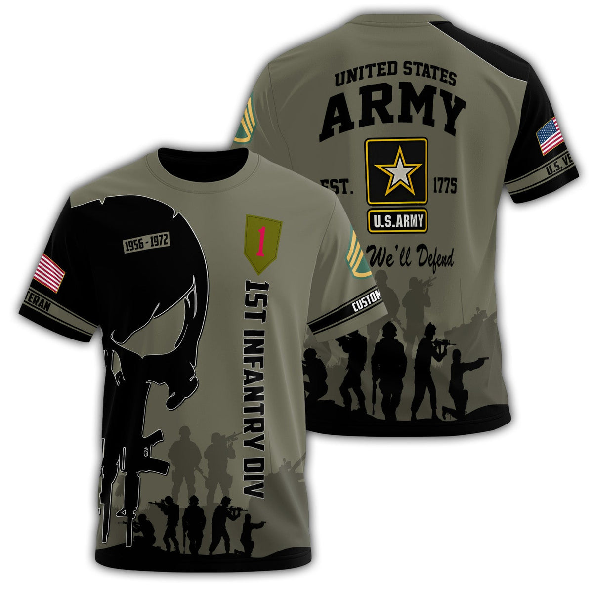 First Infantry Division Veteran Legacy All-over Print product image 1