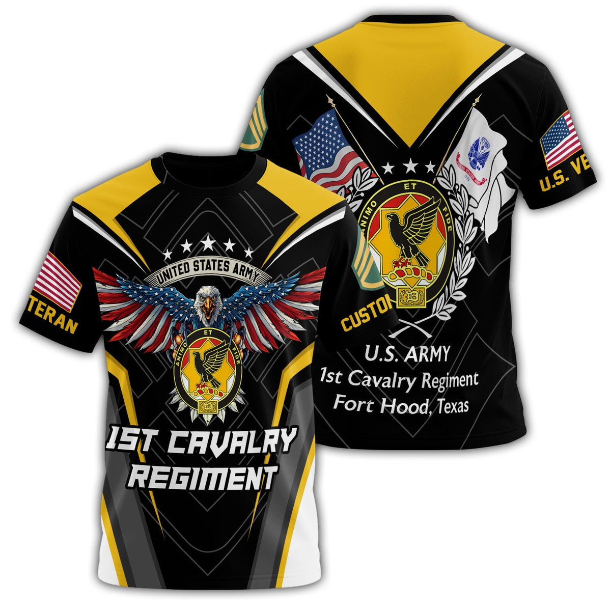 First Cavalry Pride with Patriotic Wings All-over Print product image 1