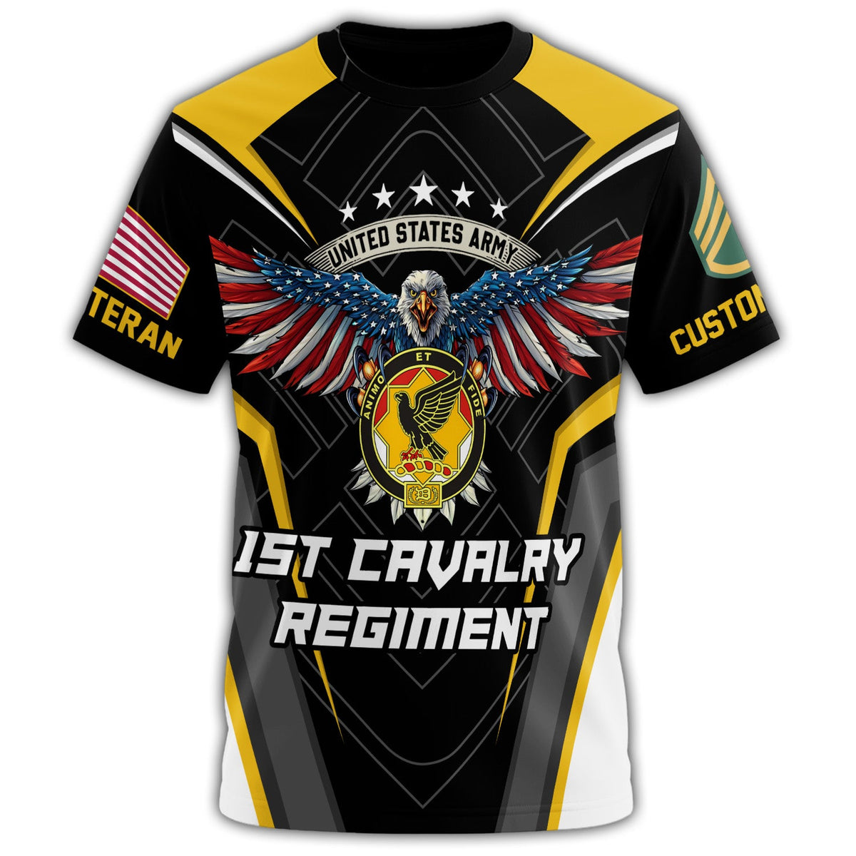 First Cavalry Pride with Patriotic Wings All-over Print product image 2