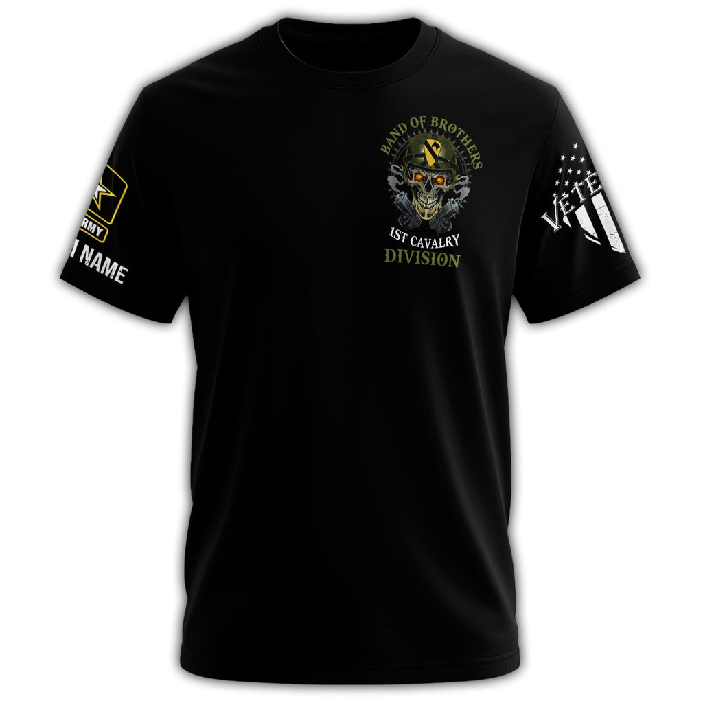 1st Cavalry Division Band of Brothers Veteran Skull Black product image 2