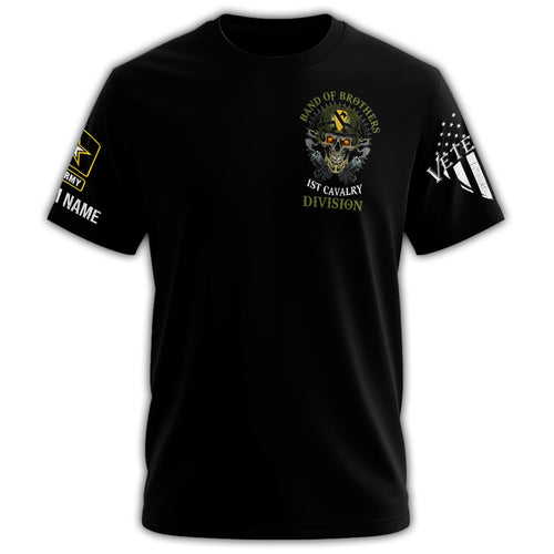 1st Cavalry Division Band of Brothers Veteran Skull Black product image 2