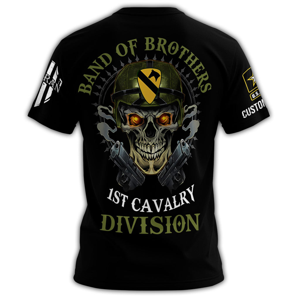 1st Cavalry Division Band of Brothers Veteran Skull Black product image 3