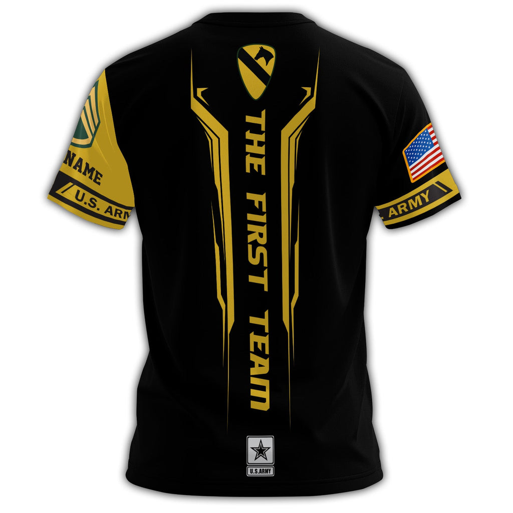 1st Cavalry Division The First Team U.S. Army Black & Gold product image 3