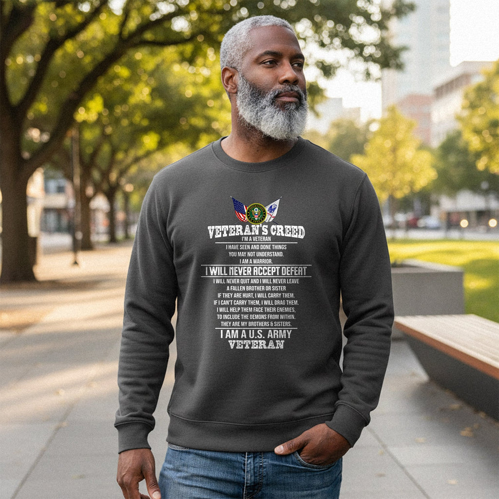 Veteran’s Creed I Am a U.S. Army Sweatshirt product image 4