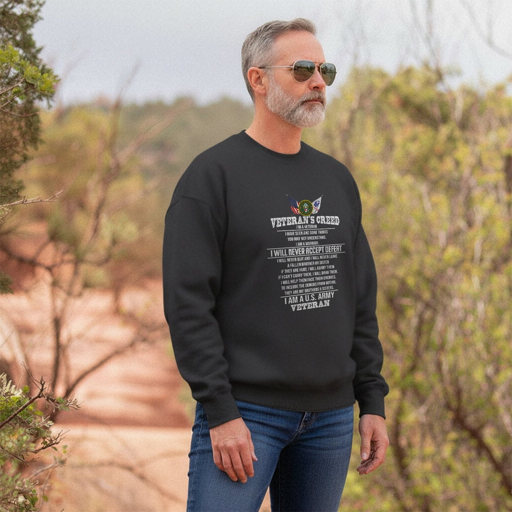 Veteran’s Creed I Am a U.S. Army Sweatshirt product image 5