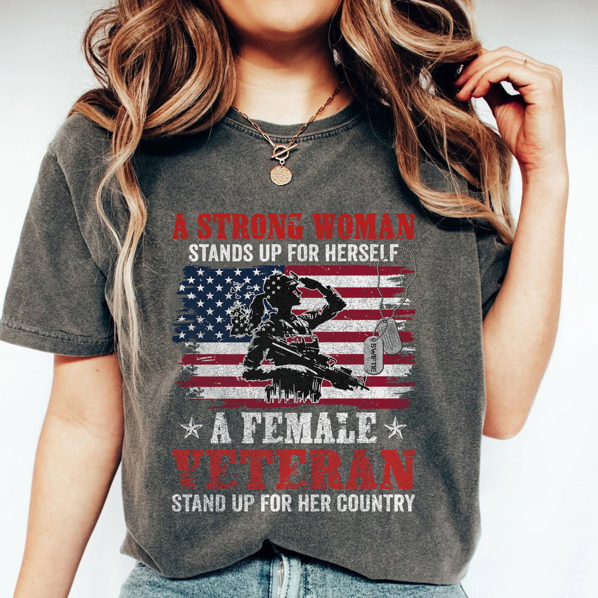 A Strong Woman Stands Up Comfort Colors T-Shirt product image 1