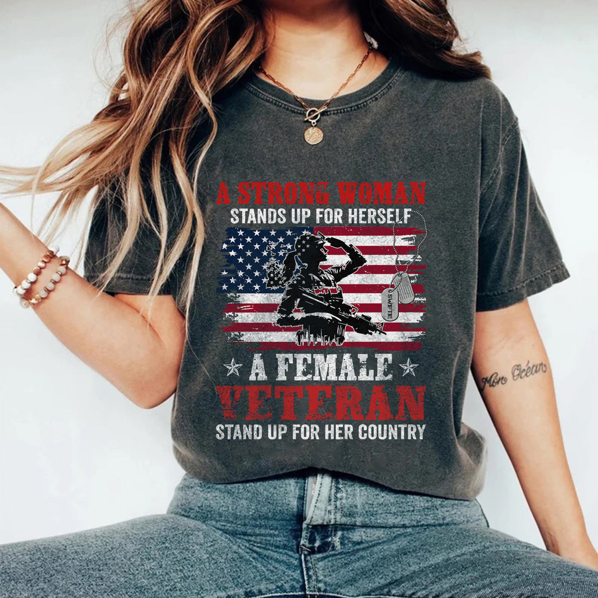 A Strong Woman Stands Up Comfort Colors T-Shirt product image 2