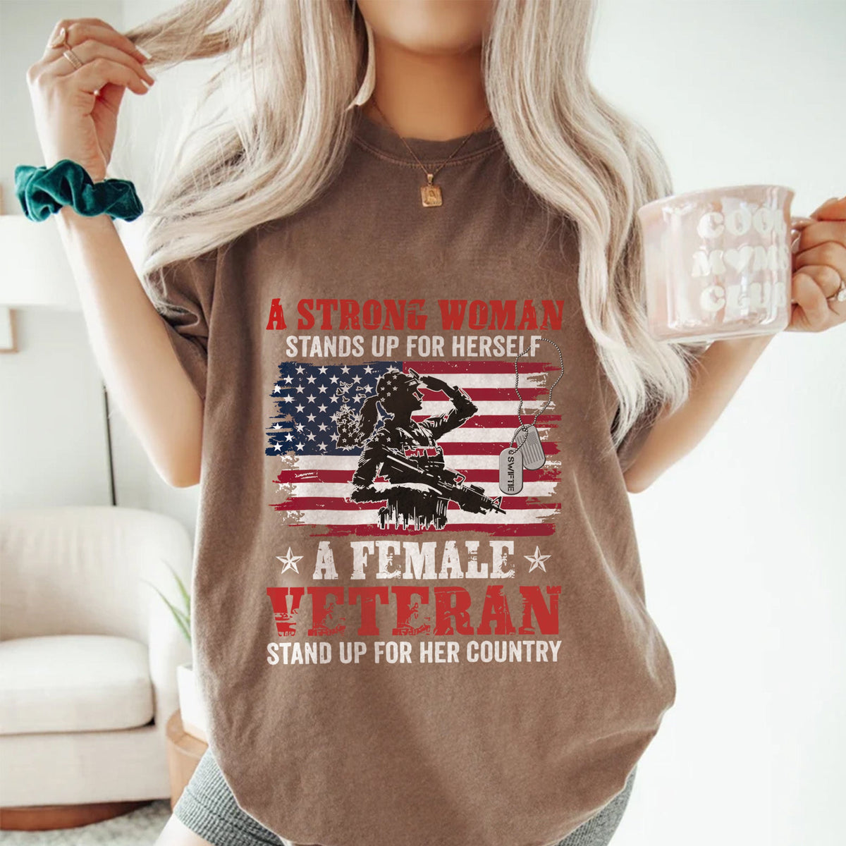 A Strong Woman Stands Up Comfort Colors T-Shirt product image 5