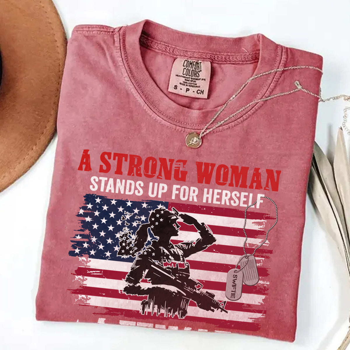 A Strong Woman Stands Up Comfort Colors T-Shirt product image 10