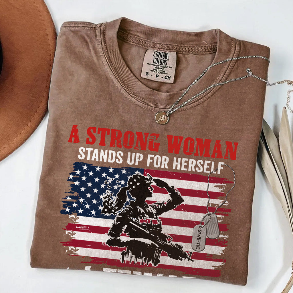 A Strong Woman Stands Up Comfort Colors T-Shirt product image 11