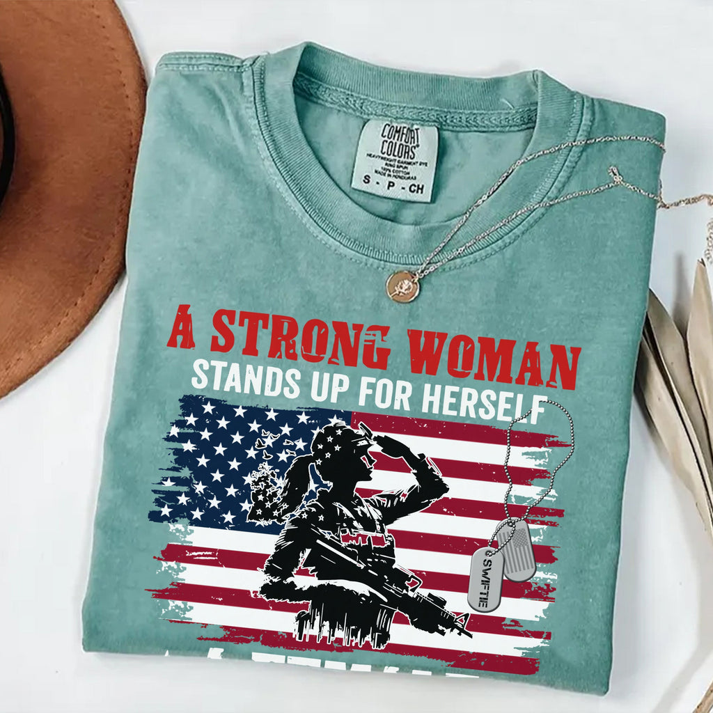 A Strong Woman Stands Up Comfort Colors T-Shirt product image 15