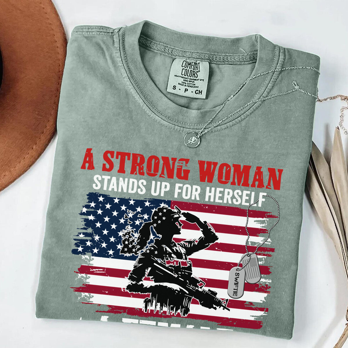 A Strong Woman Stands Up Comfort Colors T-Shirt product image 8