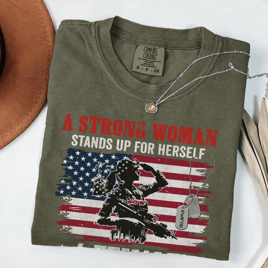 A Strong Woman Stands Up Comfort Colors T-Shirt product image 12