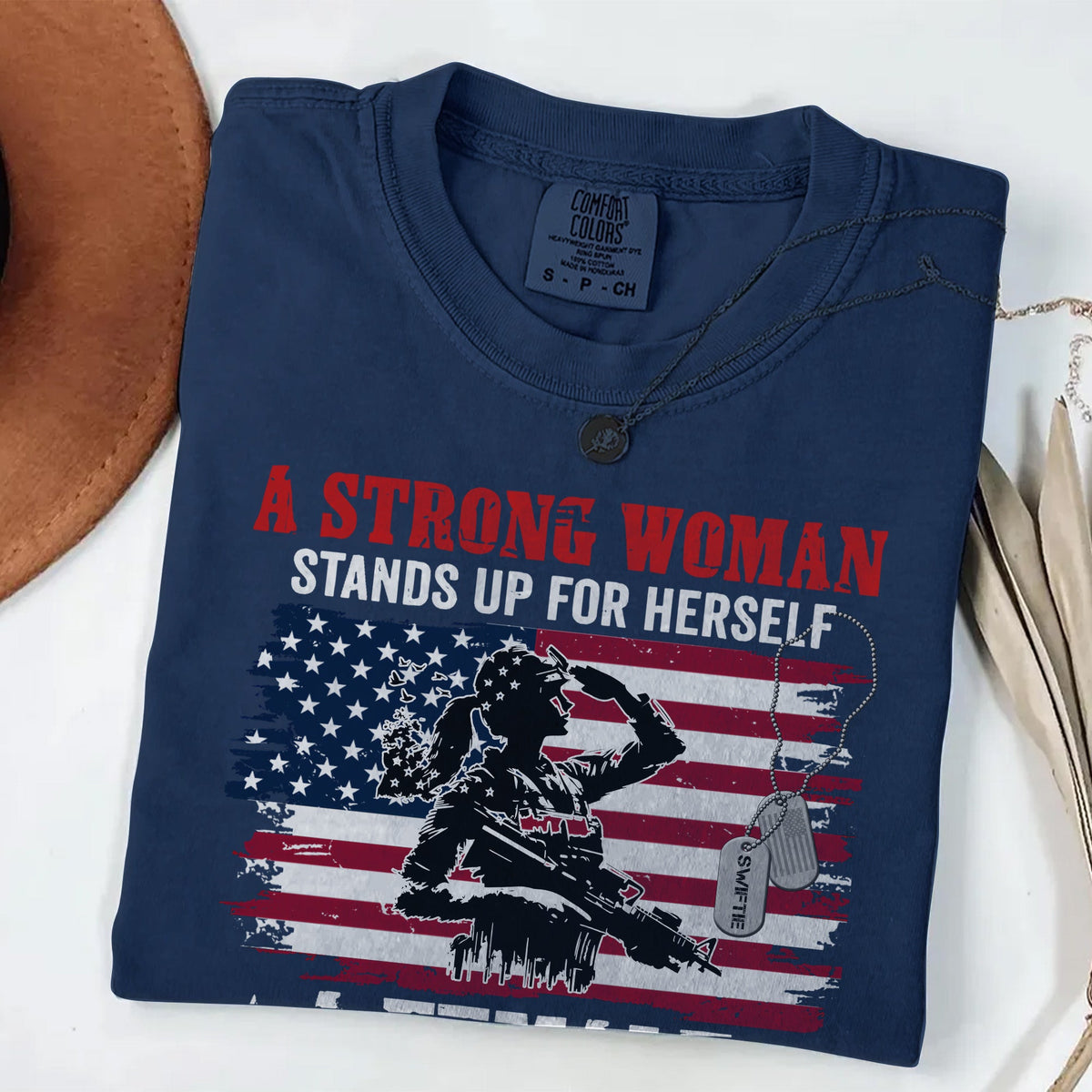 A Strong Woman Stands Up Comfort Colors T-Shirt product image 9