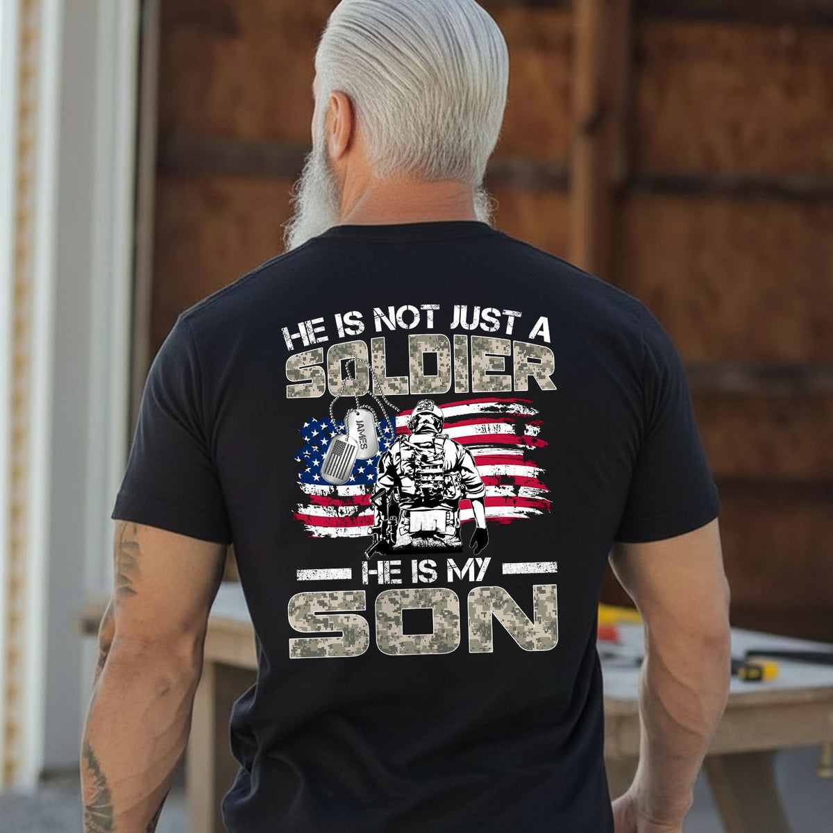 US Army He Is Not Just a Soldier He Is My Son Personalized product image 2
