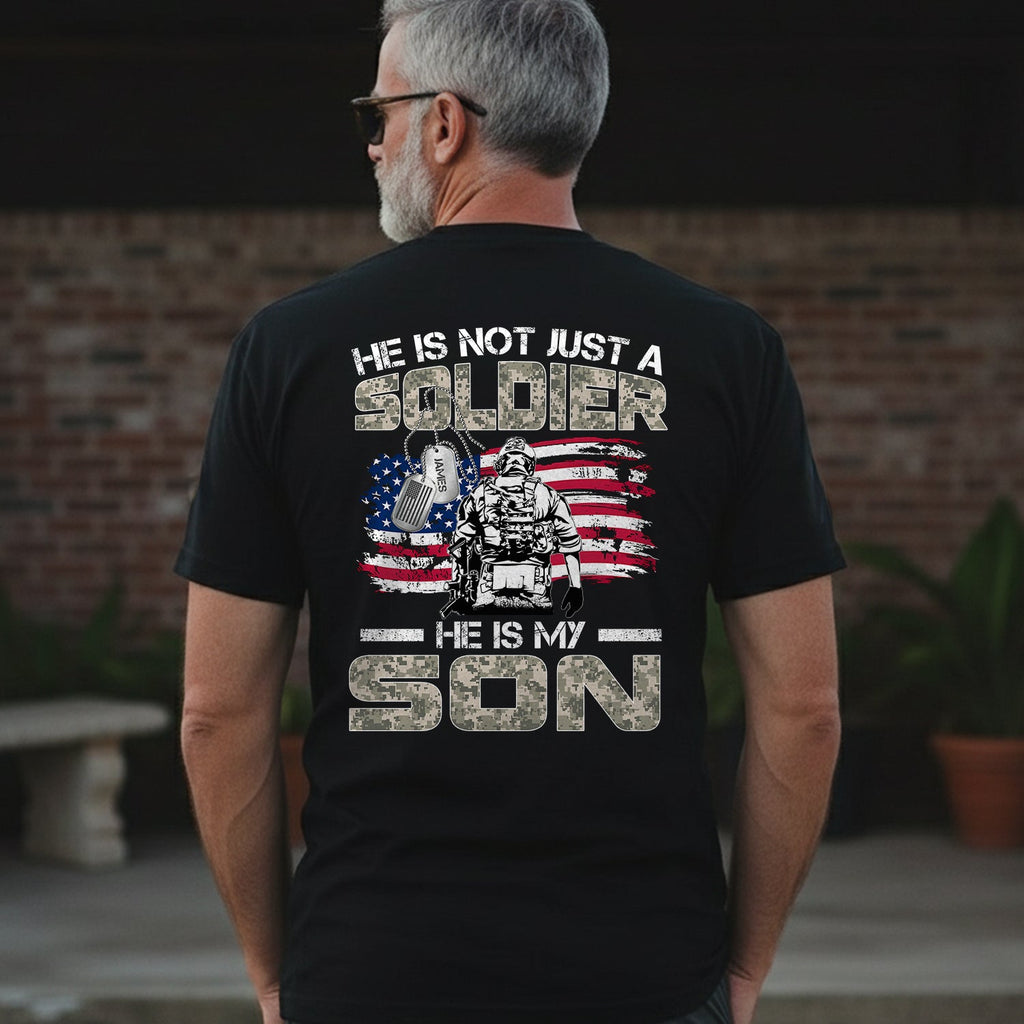 US Army He Is Not Just a Soldier He Is My Son Personalized product image 3