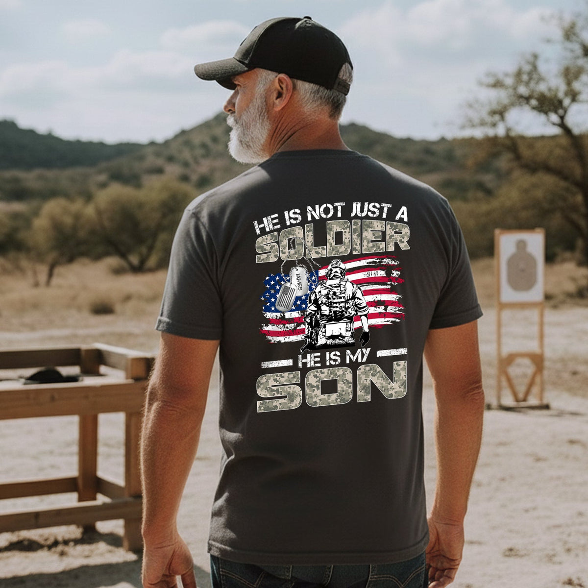 US Army He Is Not Just a Soldier He Is My Son Personalized product image 4