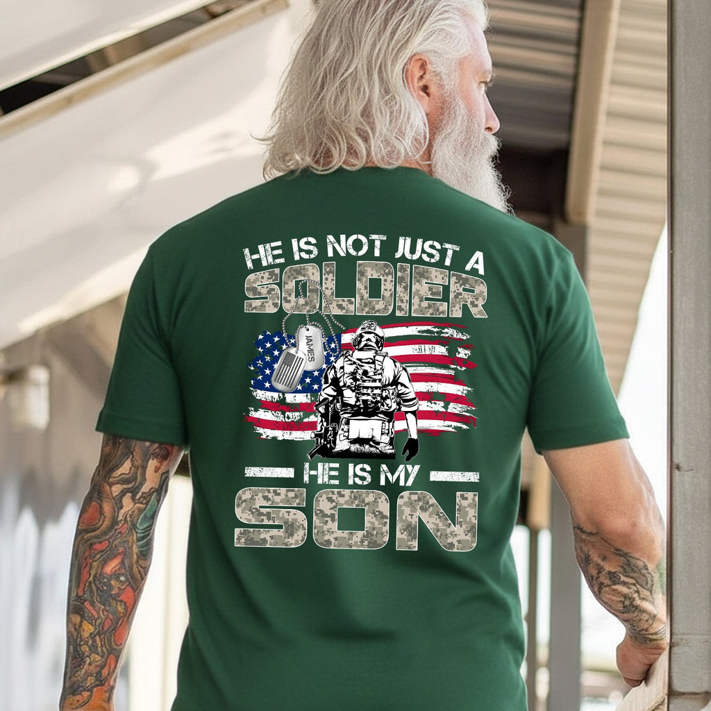 US Army He Is Not Just a Soldier He Is My Son Personalized product image 5