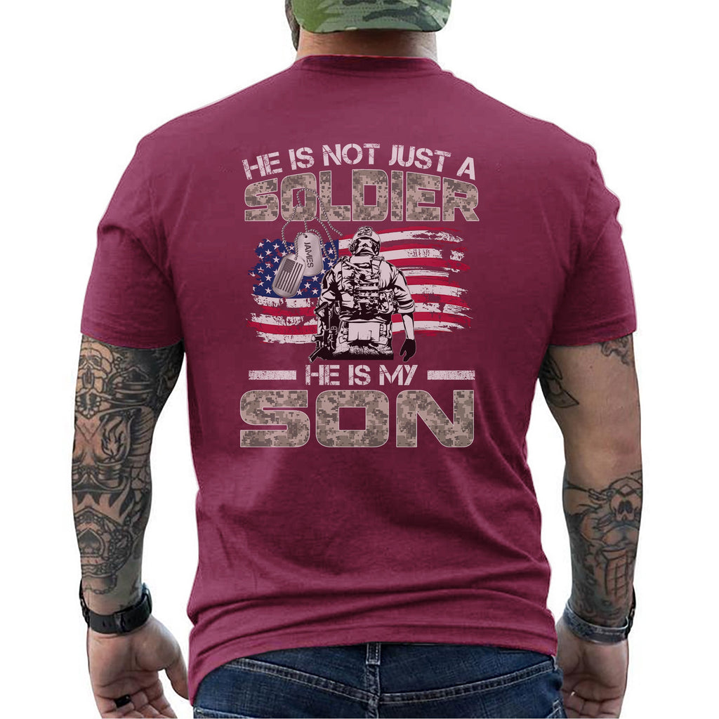 US Army He Is Not Just a Soldier He Is My Son Personalized product image 15
