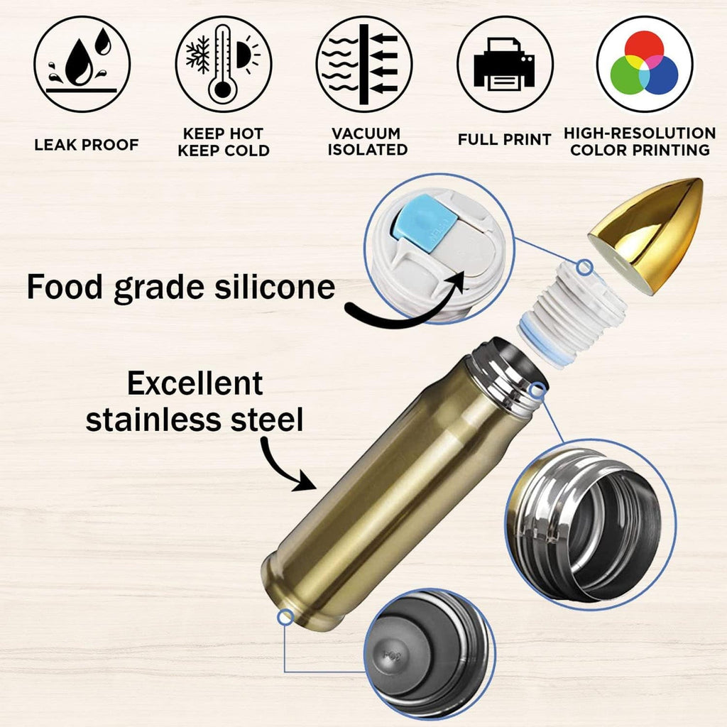 Veteran Pride All-over Print Personalized Bullet Tumbler