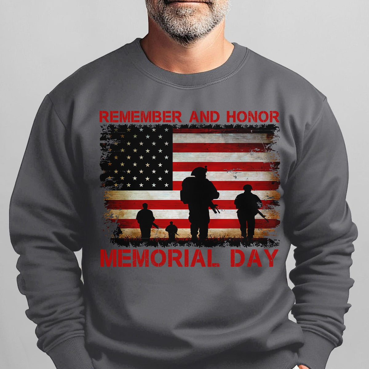 Remember and Honor Memorial Day Sweatshirt product image 7