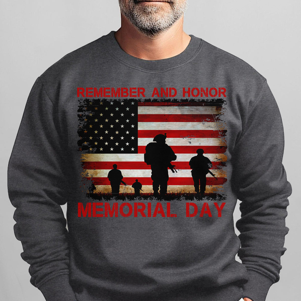 Remember and Honor Memorial Day Sweatshirt product image 8
