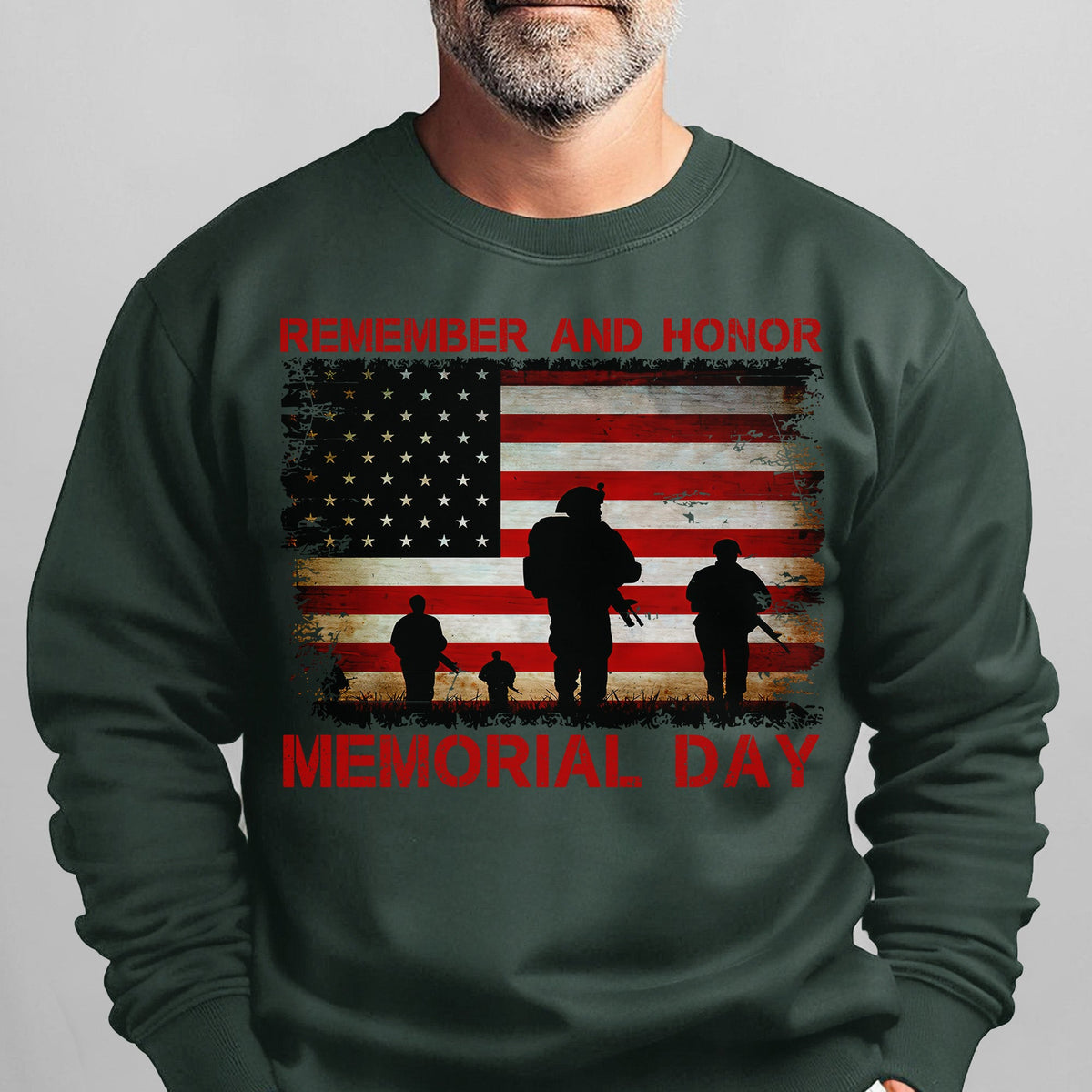Remember and Honor Memorial Day Sweatshirt product image 10