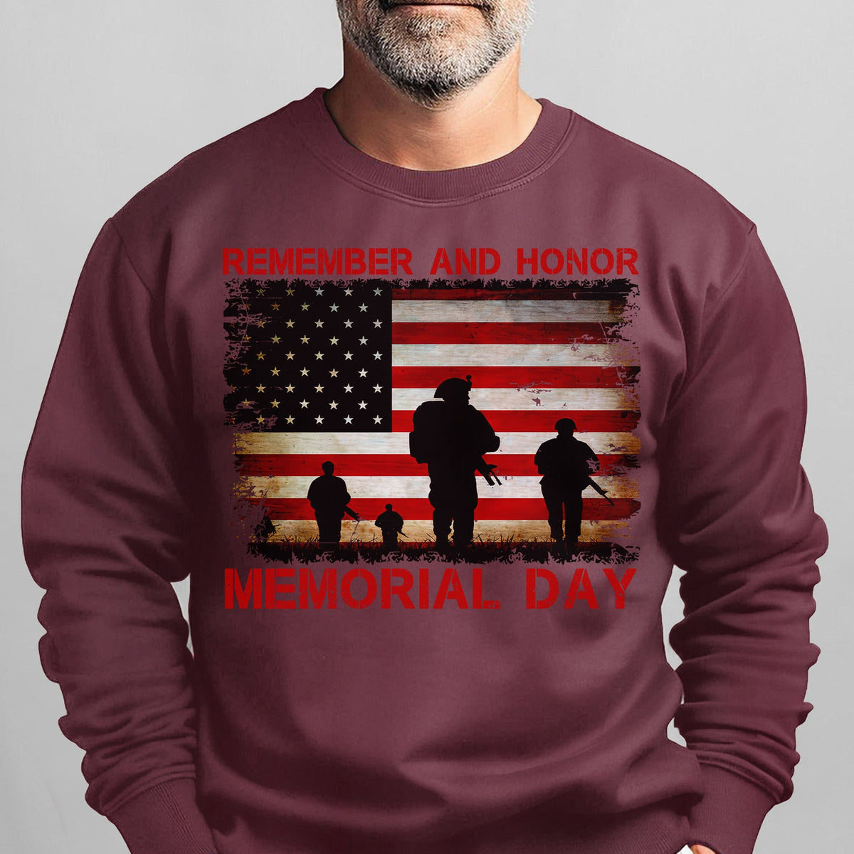 Remember and Honor Memorial Day Sweatshirt product image 13