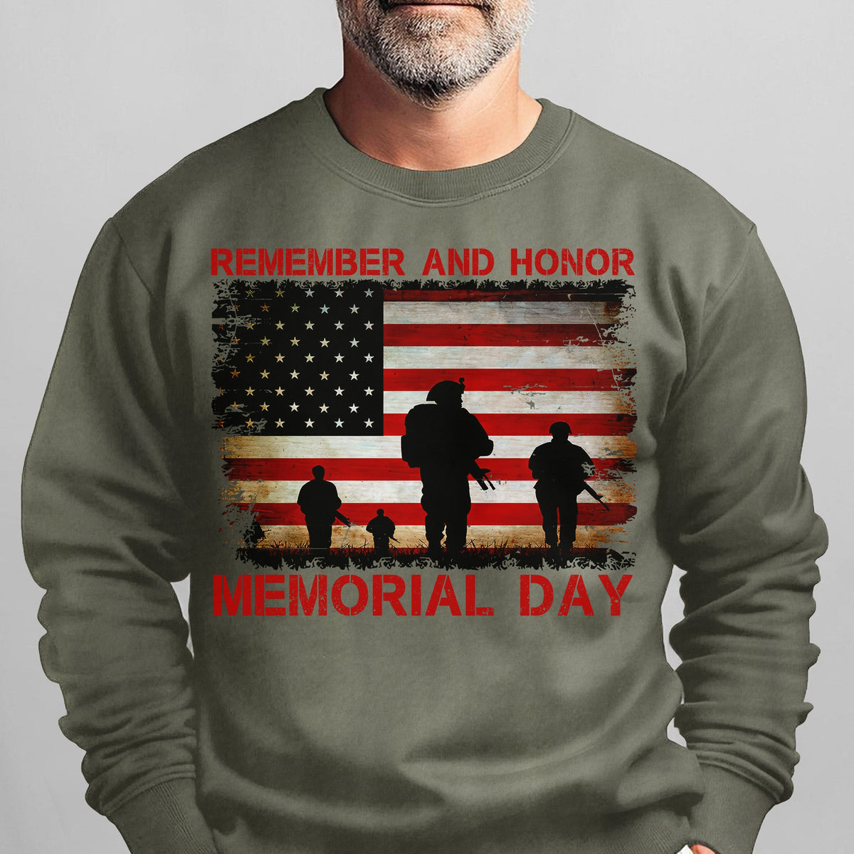 Remember and Honor Memorial Day Sweatshirt product image 9