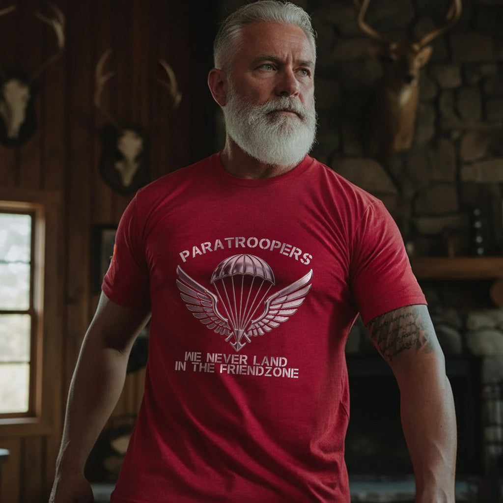Paratroopers We Never Land in the Friendzone T-Shirt product image 2