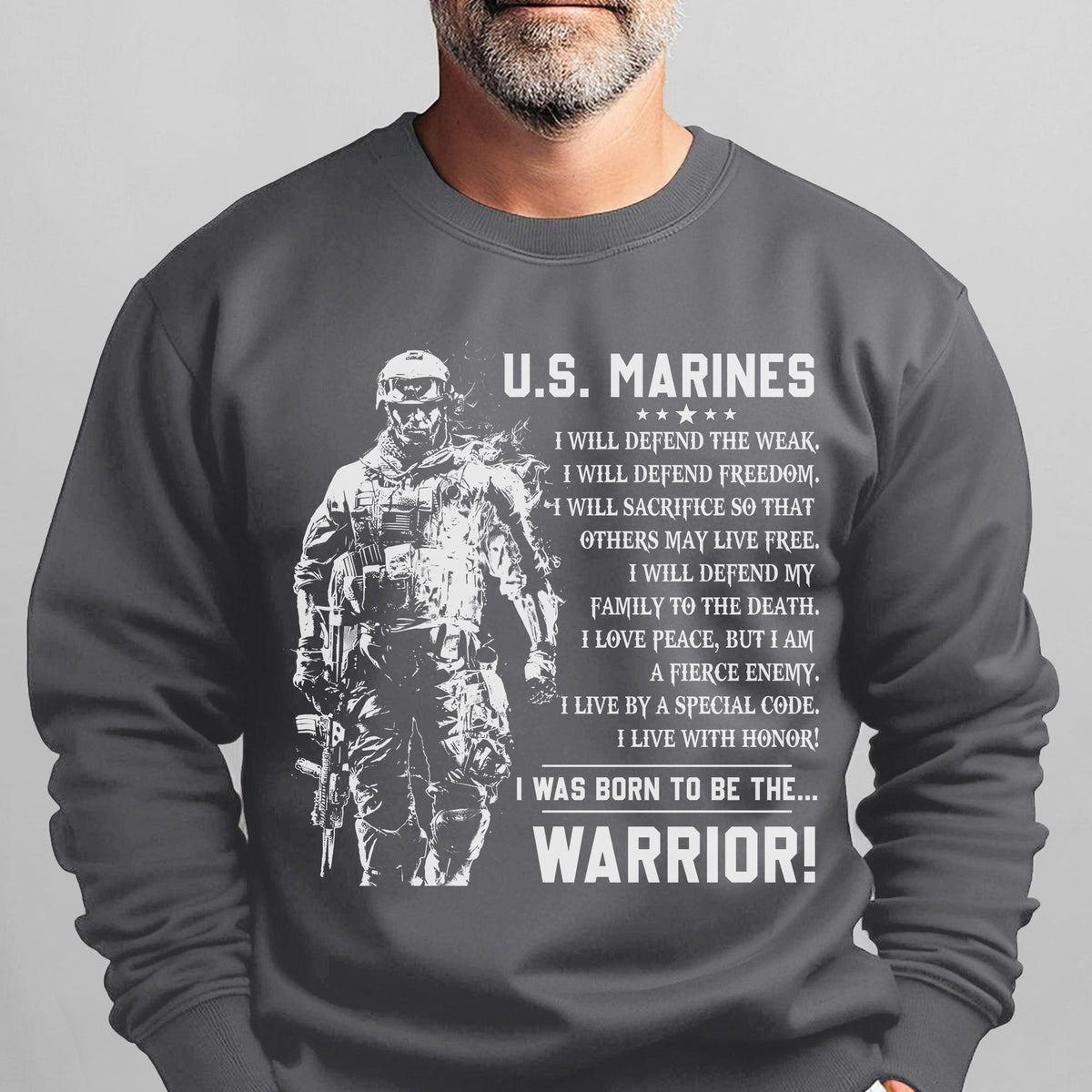 US Marines I Defend the Weak Freedom and Family I Live with product image 9