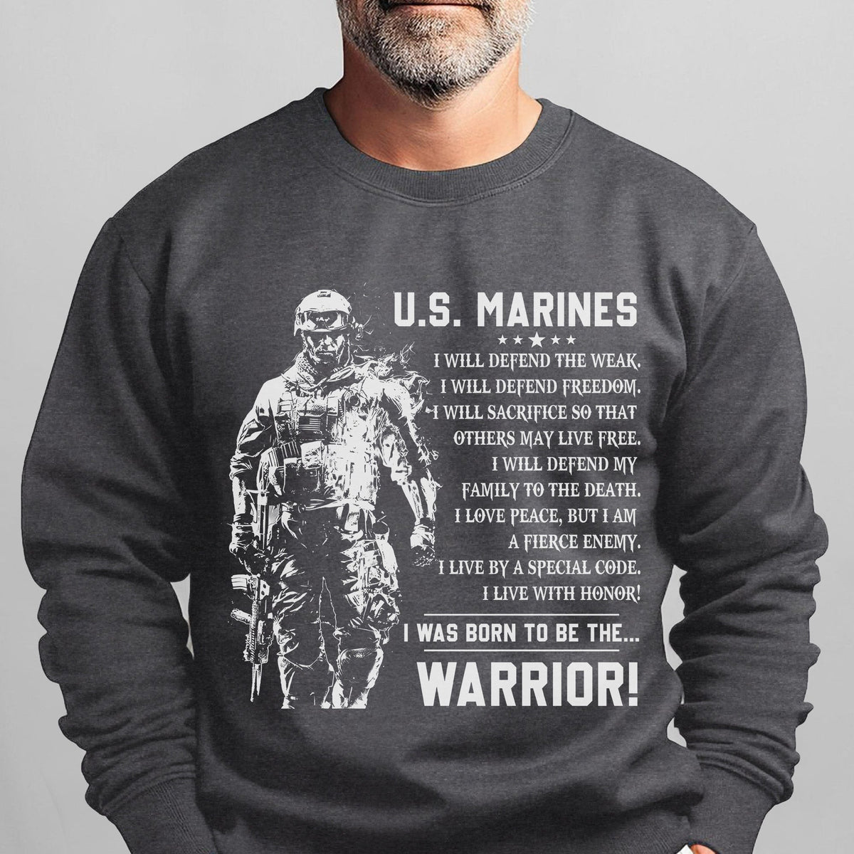 US Marines I Defend the Weak Freedom and Family I Live with product image 7