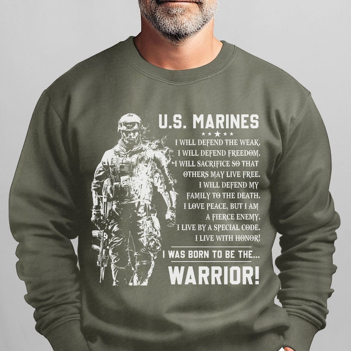 US Marines I Defend the Weak Freedom and Family I Live with product image 10