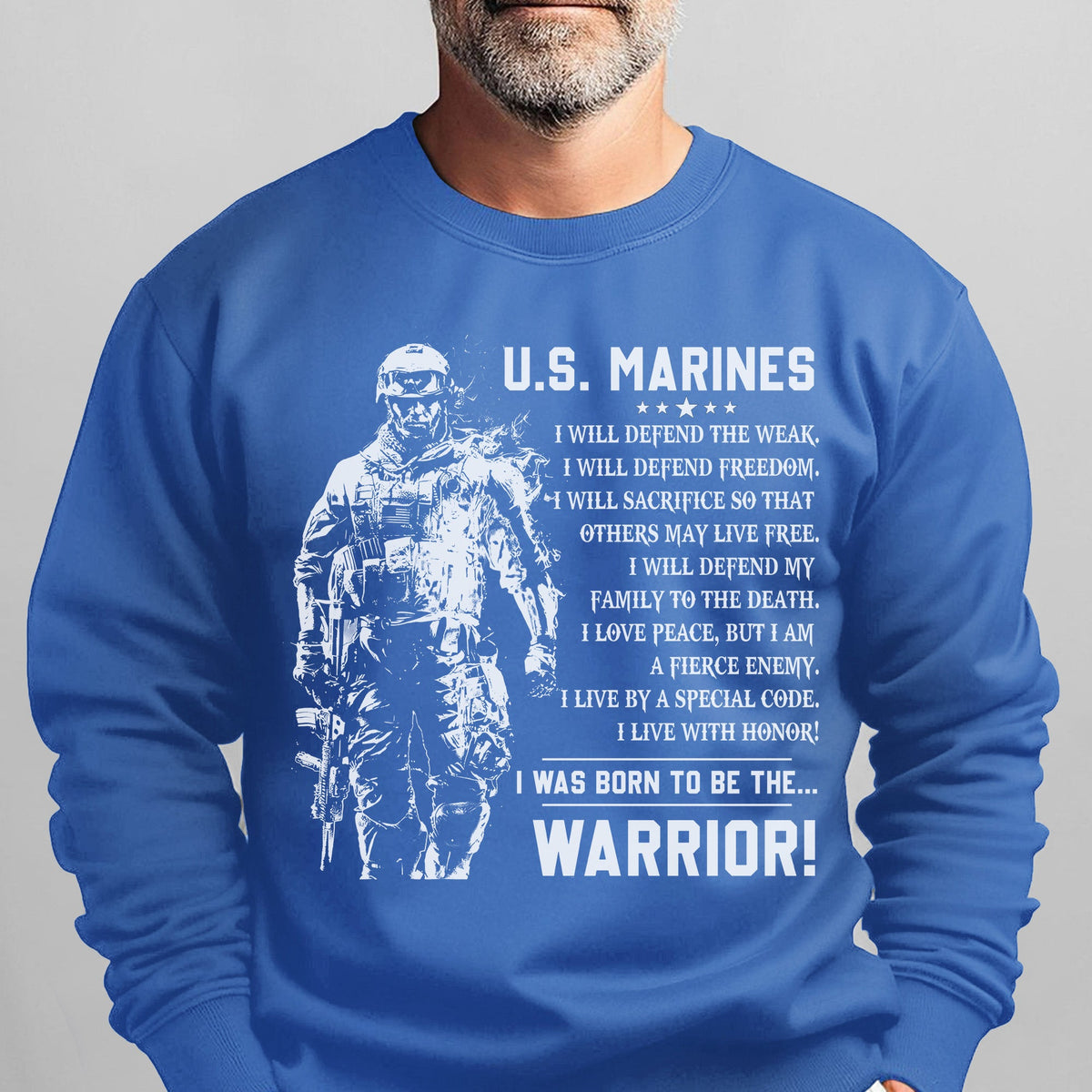 US Marines I Defend the Weak Freedom and Family I Live with product image 13