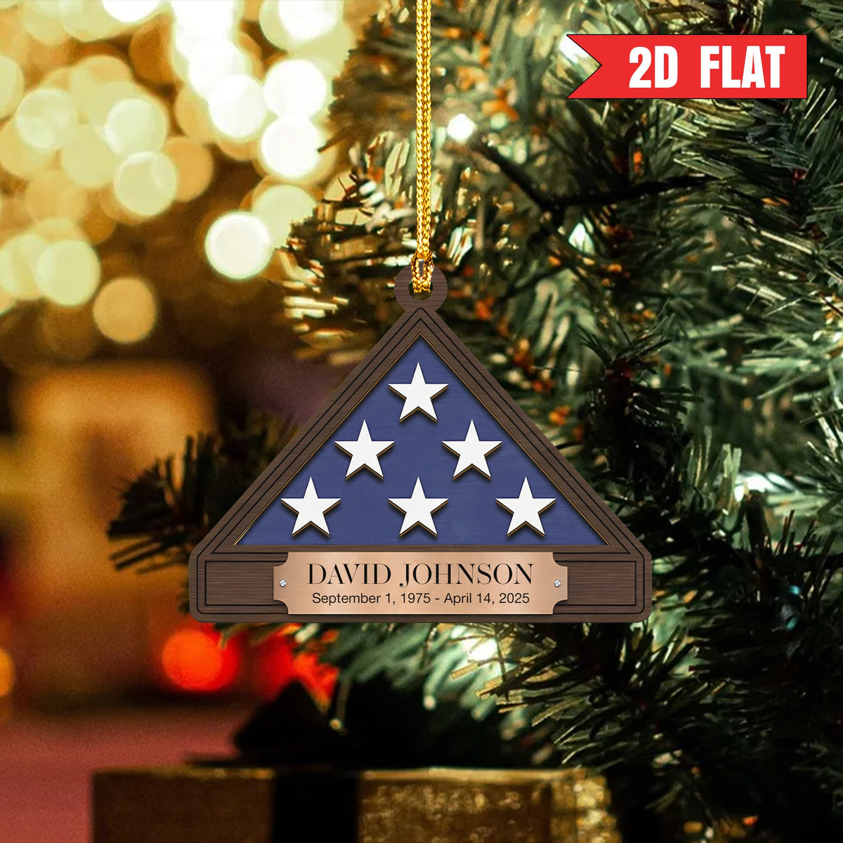 U.S. Military Tribute Personalized Acrylic Ornament