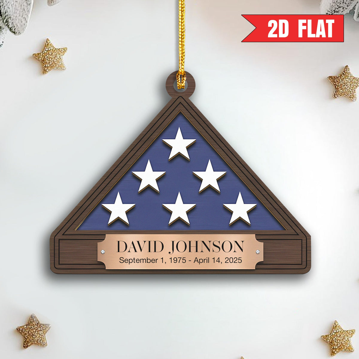 U.S. Military Tribute Personalized Acrylic Ornament