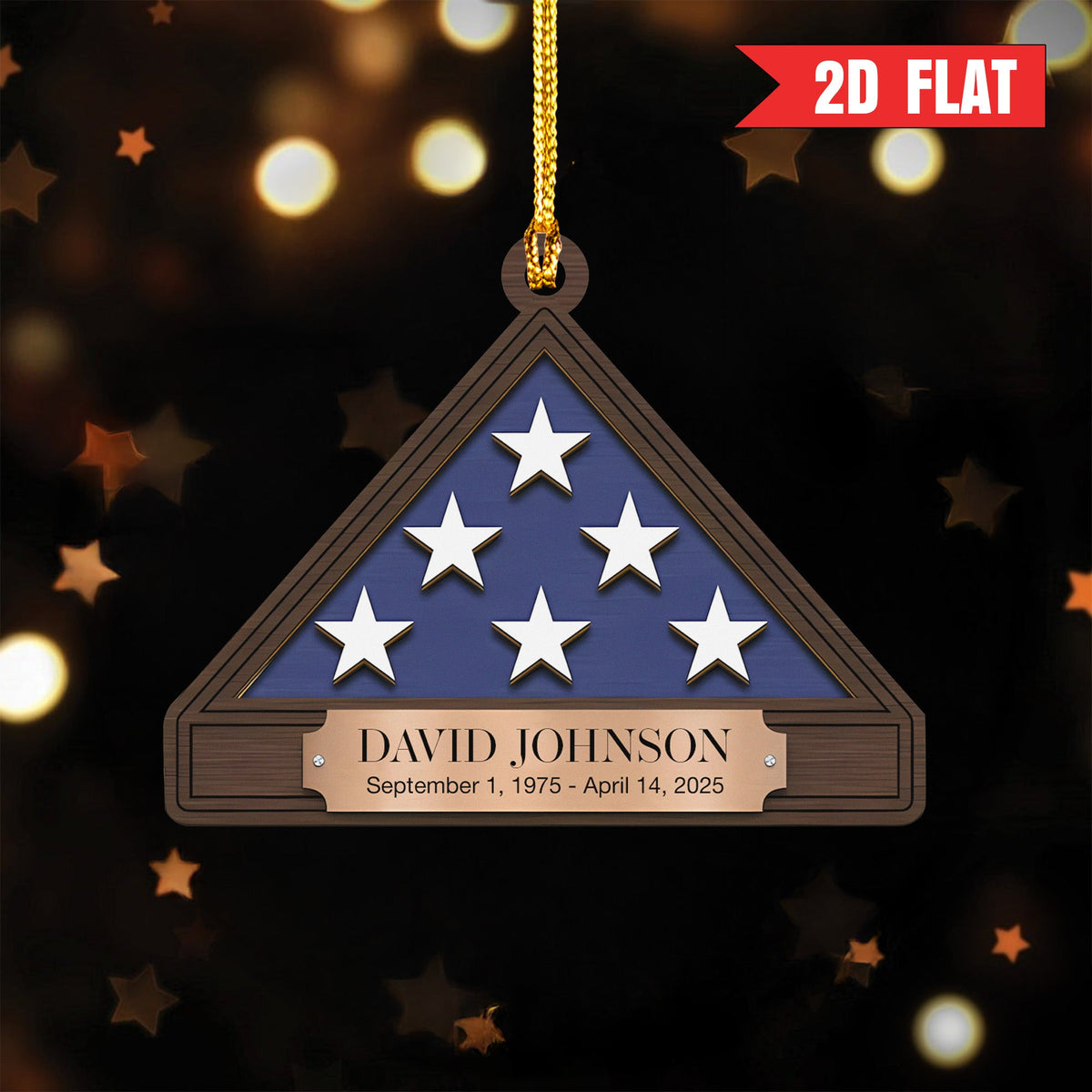 U.S. Military Tribute Personalized Acrylic Ornament