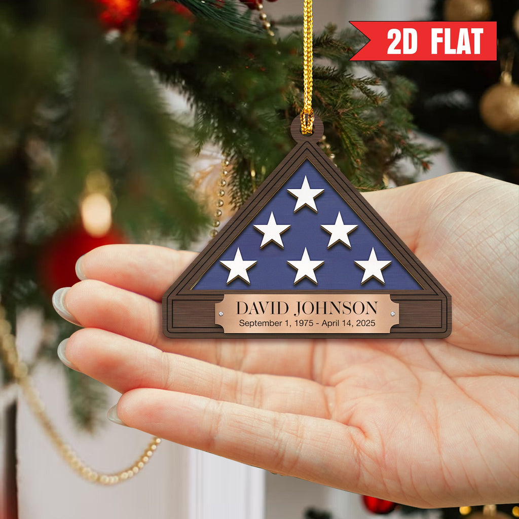 U.S. Military Tribute Personalized Acrylic Ornament