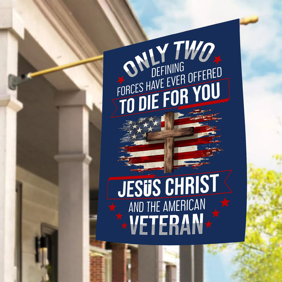 American Veteran Flag - Proudly Serving for You