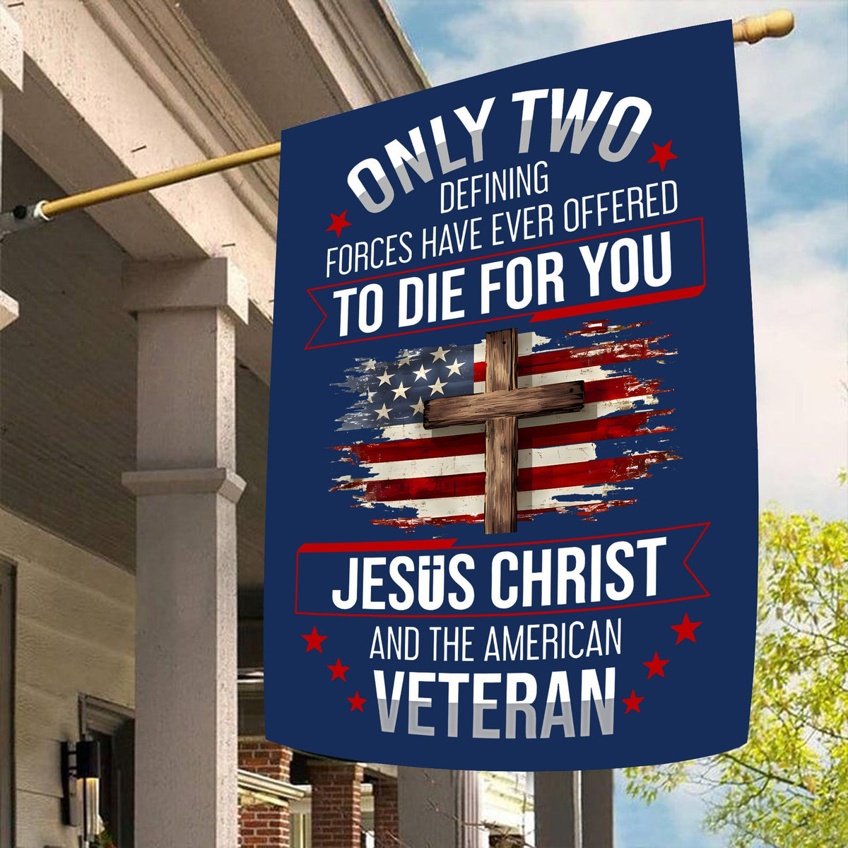 American Veteran Flag - Proudly Serving for You