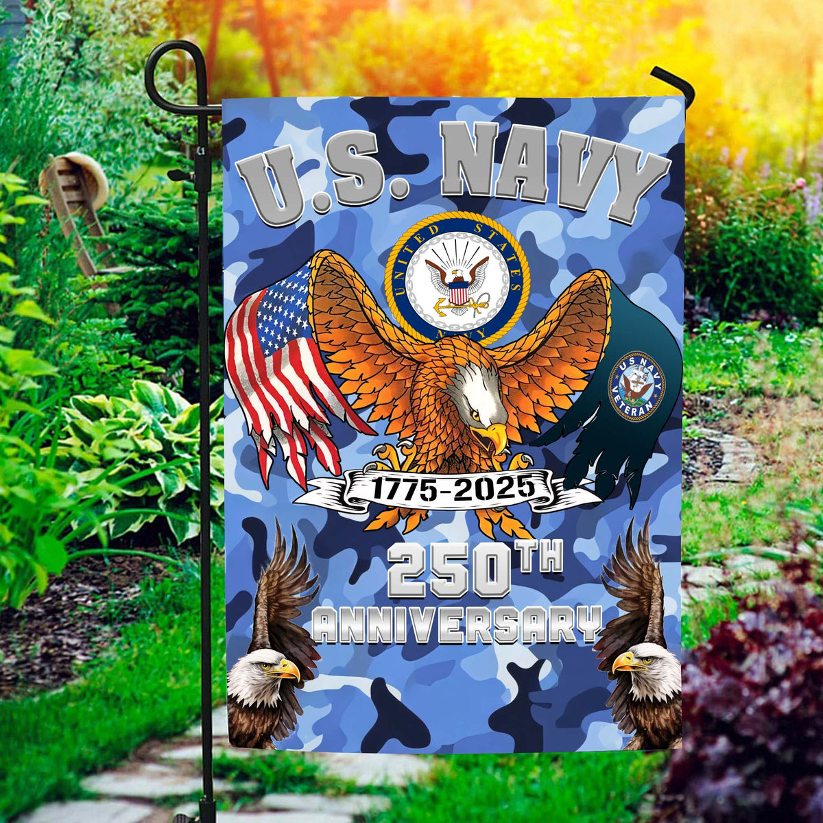 US Navy 250th Anniversary Honor Service Flag