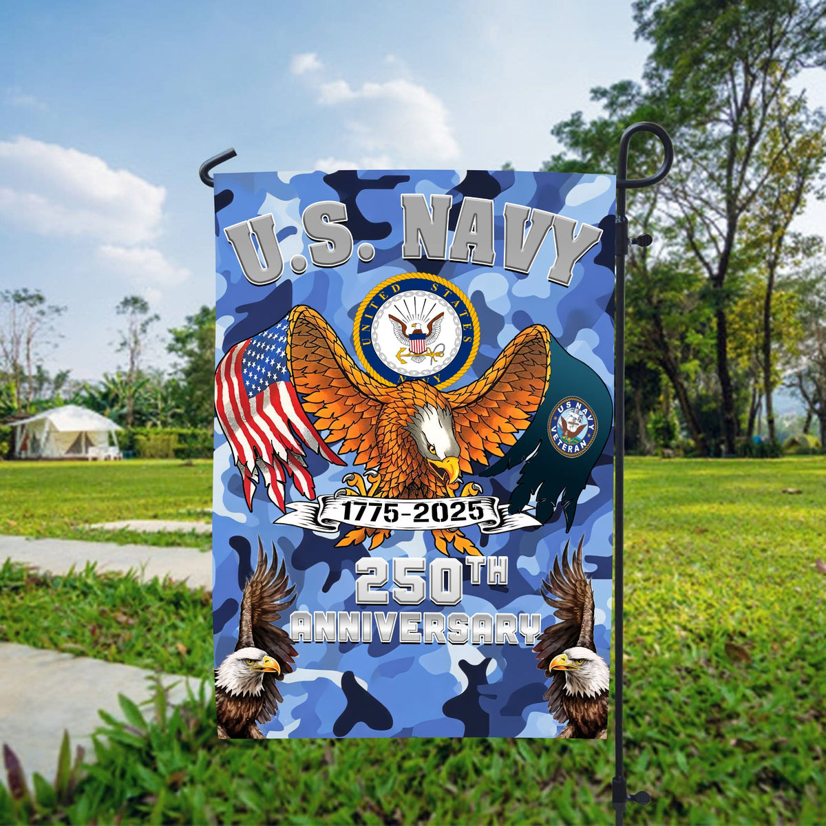 US Navy 250th Anniversary Honor Service Flag