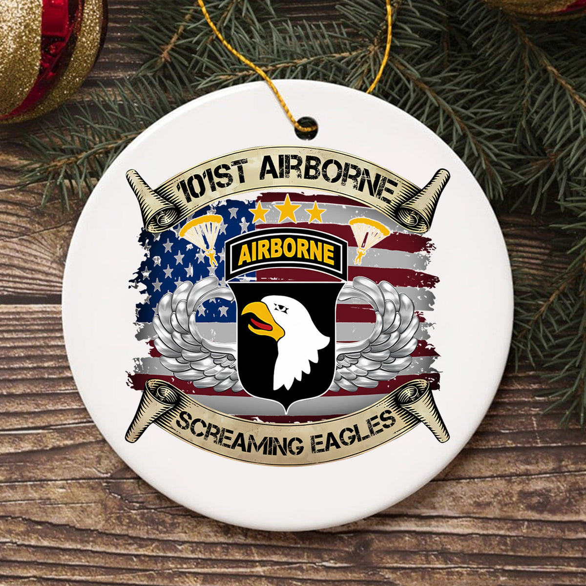 101st Airborne Eagles US Army Ornament