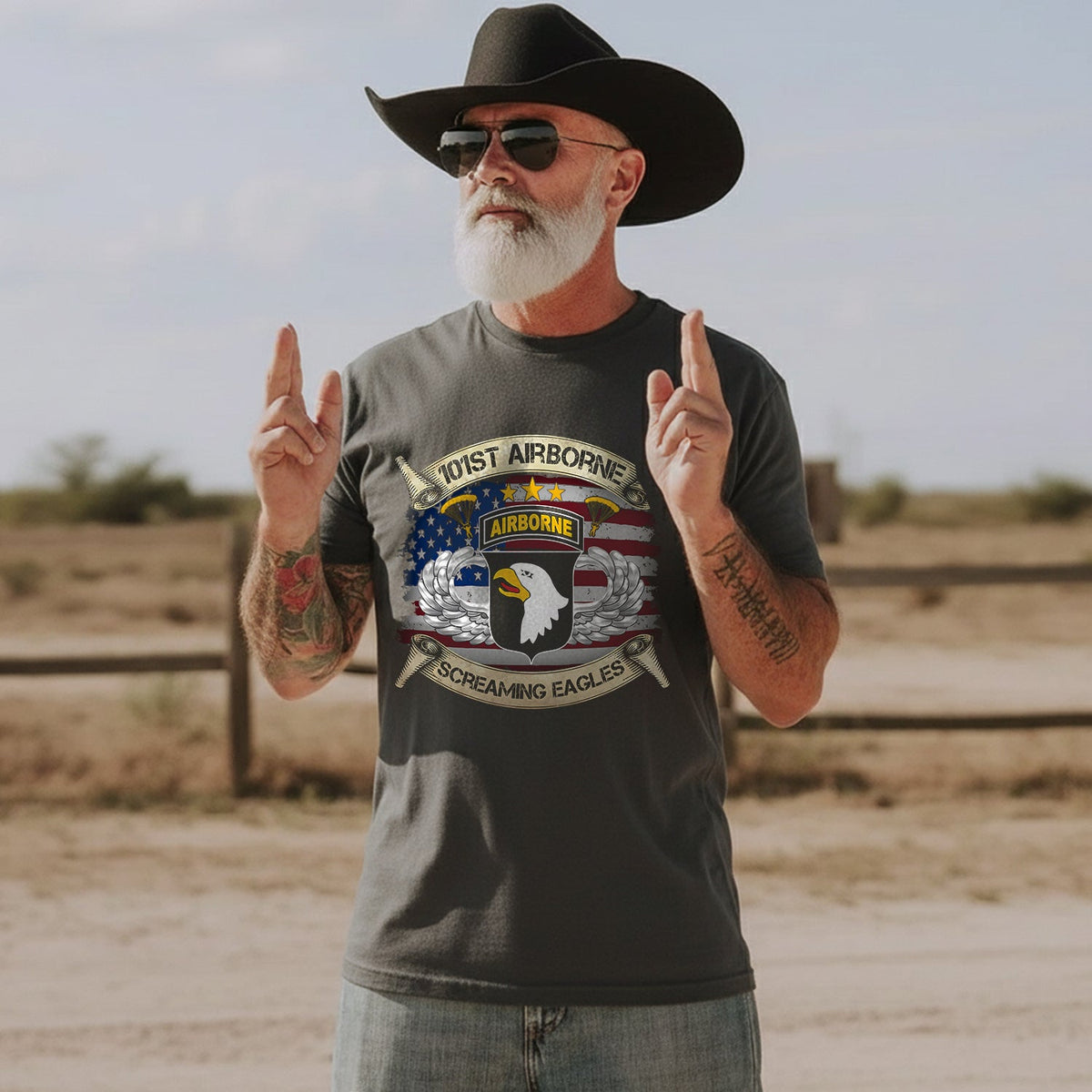 101st Airborne Screaming Eagles American T-Shirt product image 4