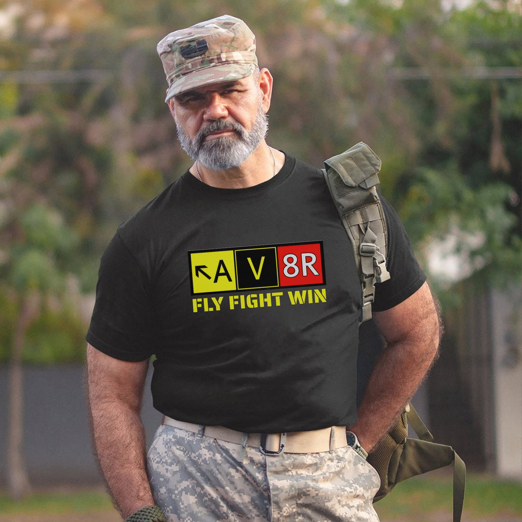 Aviation Pilot AV8R Aviator Fly Fight Win T-Shirt product image 8