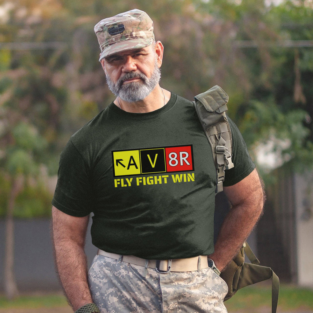 Aviation Pilot AV8R Aviator Fly Fight Win T-Shirt product image 13