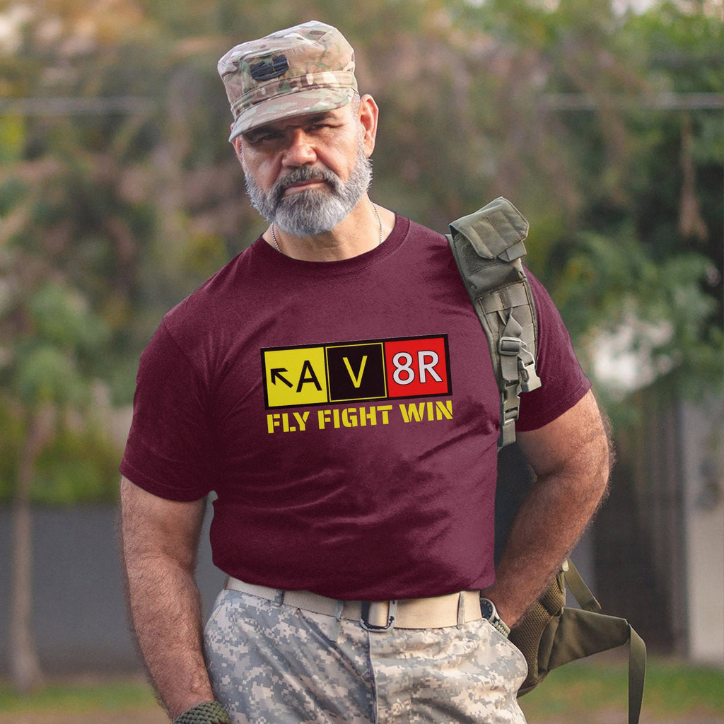 Aviation Pilot AV8R Aviator Fly Fight Win T-Shirt product image 15