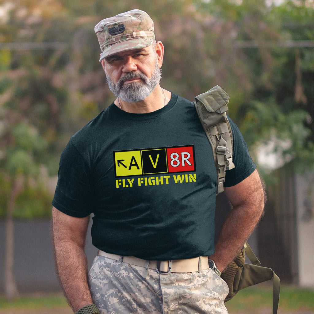 Aviation Pilot AV8R Aviator Fly Fight Win T-Shirt product image 7